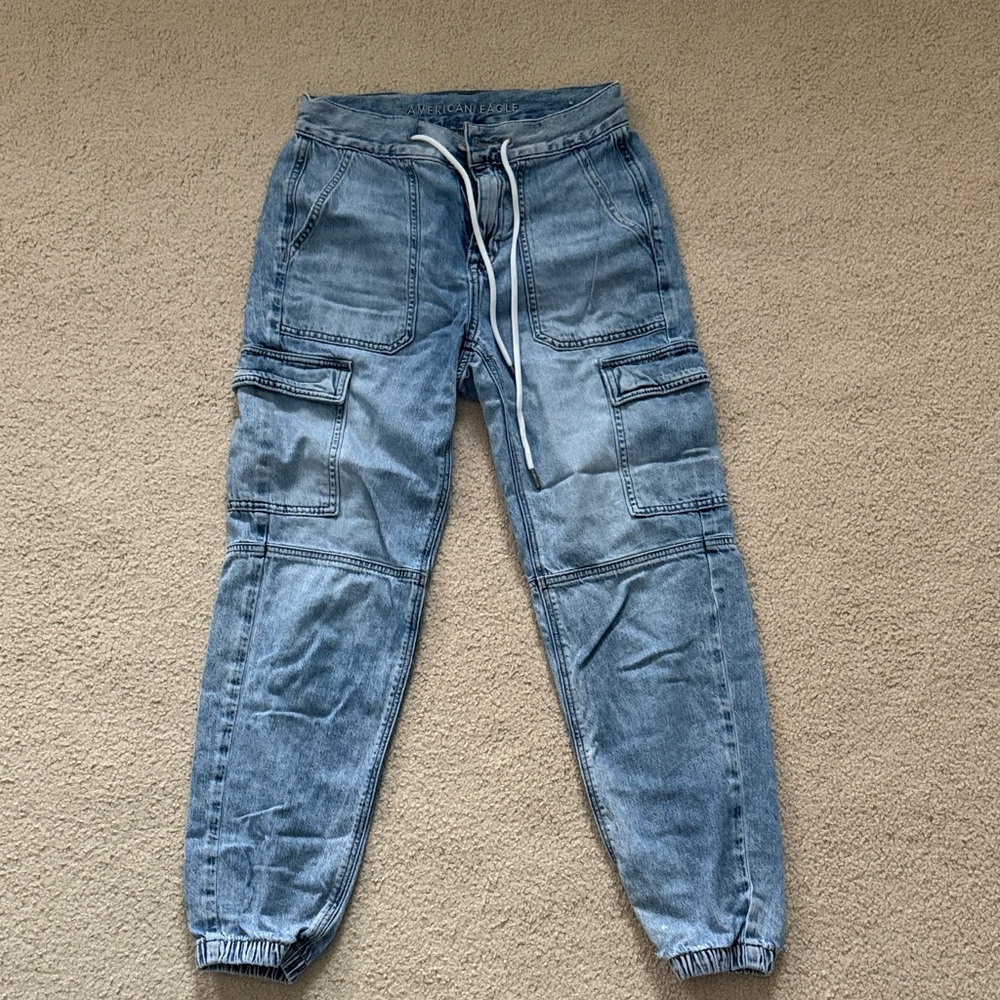Women’s Blue Cargo Pants
